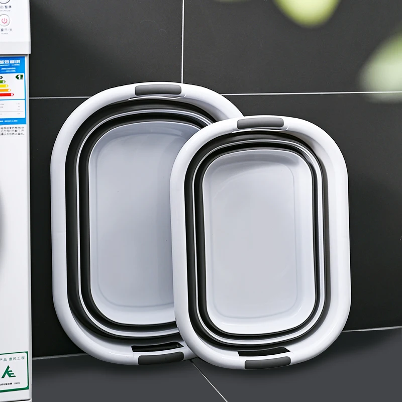 Outdoor Camping Fishing Folding collapsible wash basin folding camping use foldable laundry basket