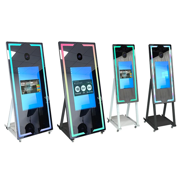 Digital Mirror Photo Booth 45 inch 65 inch with Printer and Camera