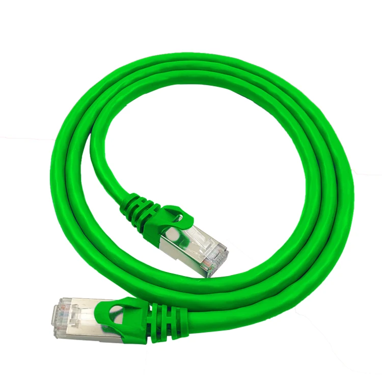 Экономичный 27AWG Cat6 экранированный патч-корд, многожильный кабель CCA с разъемом RJ45