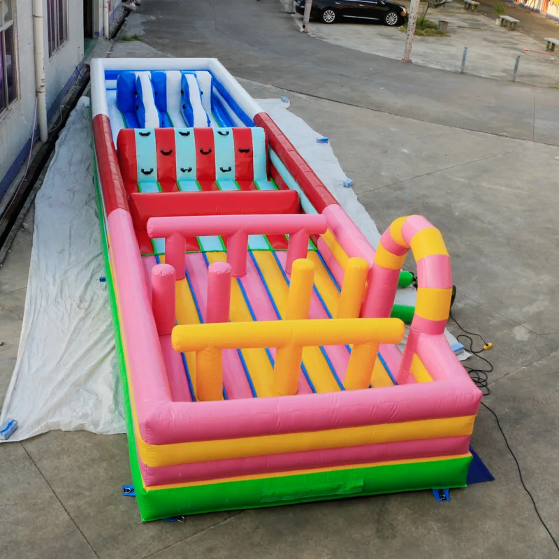 Надувная полоса препятствий в простом стиле для детей
