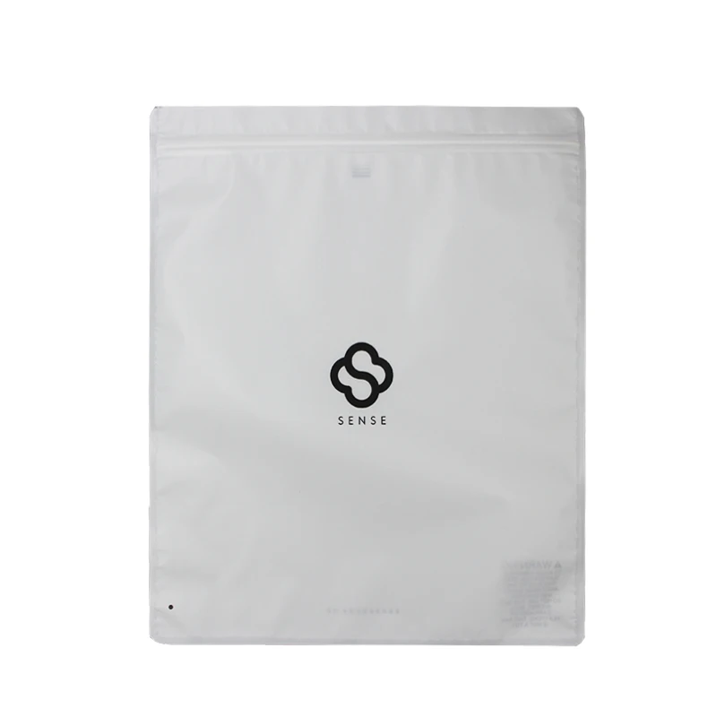 Custom Logo Color Shirt Packaging Plastic Bag Clothes Reseal Pouch Bags T-Shirt with Zip Lock