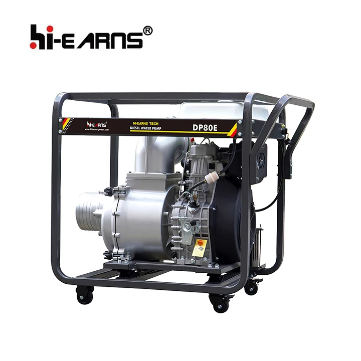 hi-earns 8-inch diesel water pump, single cylinder air-cooled diesel engine