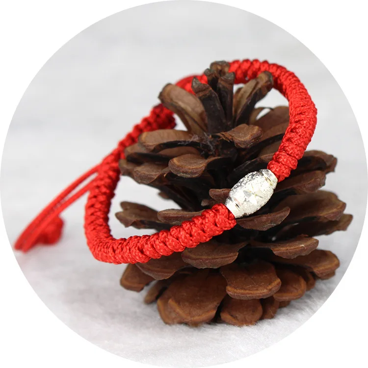 Feng Shui Lucky Bracelets Buddhism Red String Wax Thread wrist Bracelet Friendship Yoga Prayer Unique Gift Chinese Cheap Jewelry