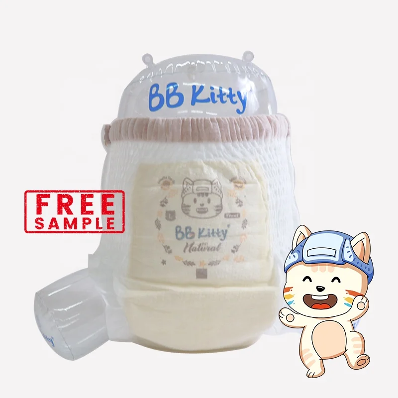 BB Kitty Natural Organic Baby Diapers Bamboo Fiber Eco Top Manufacturer High Quality Disposable Baby Diaper