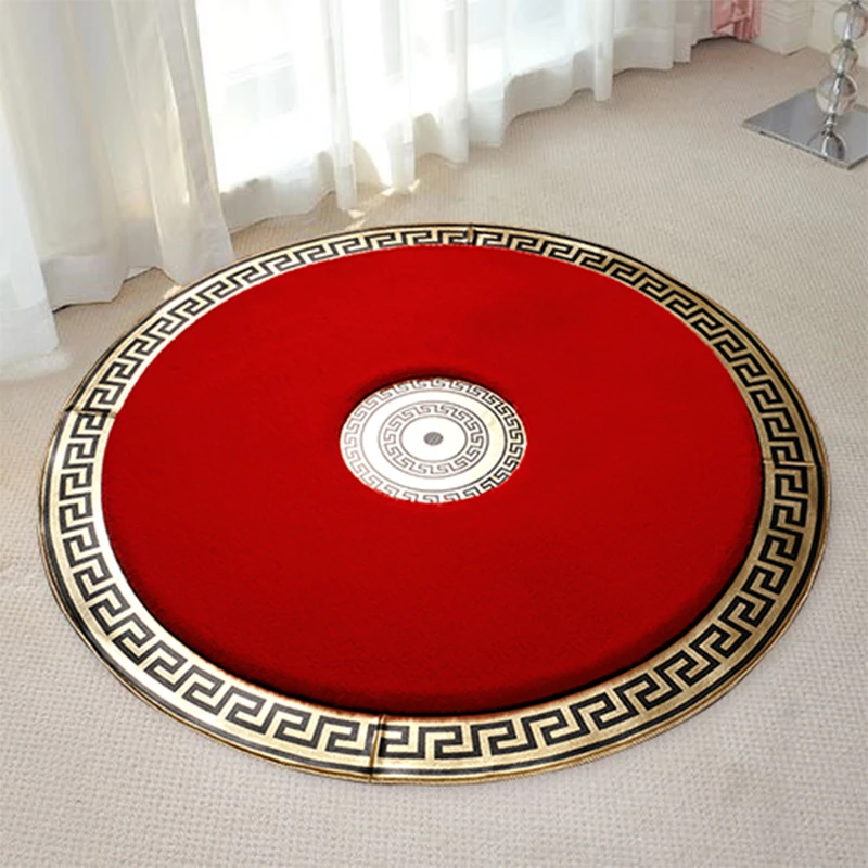 Round carpet and Rug for Home Rabbit fur carpet Decorative Floor Mat for Floor