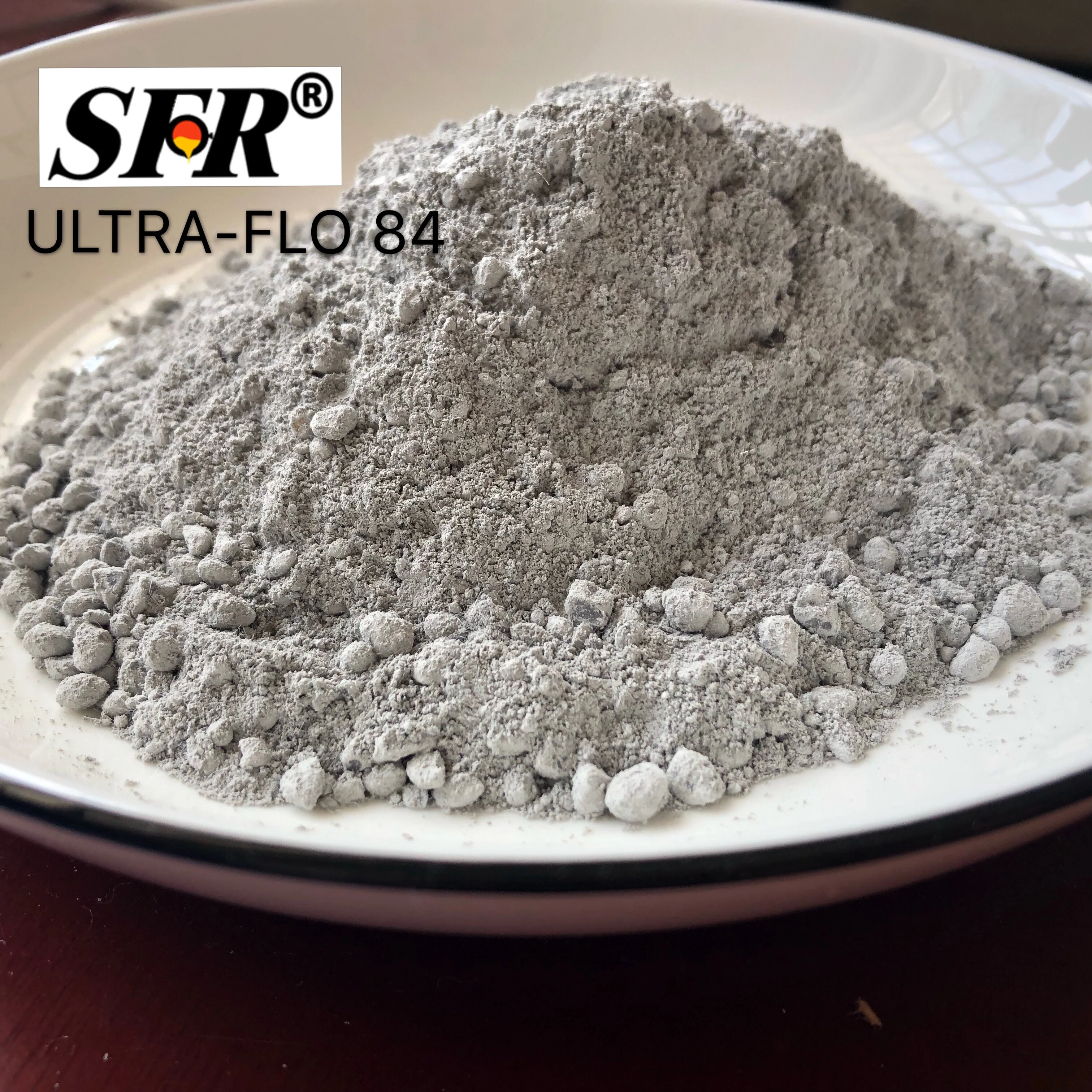 ULTRA-FLO 84 cement refractory lining material for metal transfer ladle