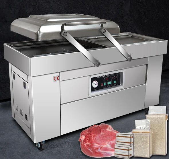 YF Vacuum Sealer Machine Automatic Food Sealer Commercial Caviar Salmon Double Chamber Vacuum Packing Machines