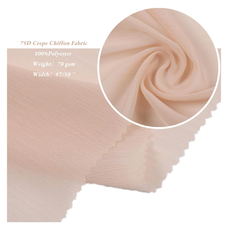 Quick-delivery Anti-wrinkle woven plain polyester printed fabric for dress