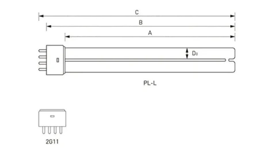 Factory Supply Wholesale 18W 24W 36W 55W 3000K 4500K 5000K 2000lm 2G11 CFL Glass Tube PL-L H Shape Fluorescent Tube