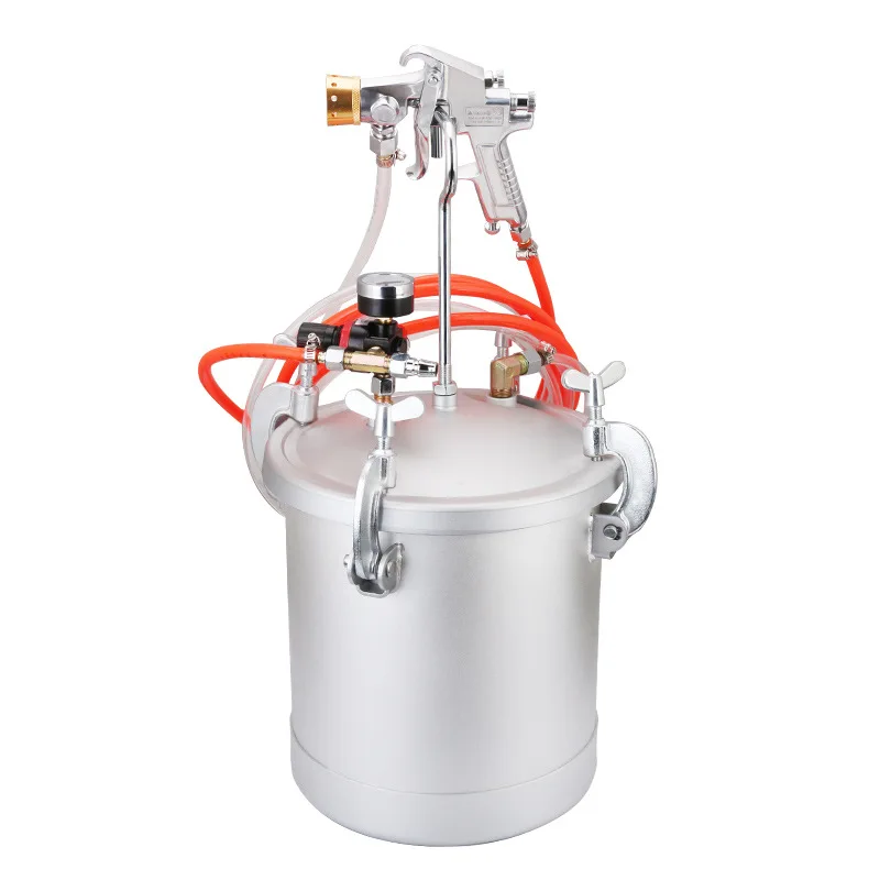 10L корма текстура резервуар для нанесения покрытия сосуда под давлением ведро с Красочный Воздушный пистолет-распылитель PT871 жидкости шланг распылителя краски системы