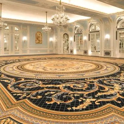 5 Star Hotel 80% Wool 20% Nylon Banquet Hall Flooring Axminster Hotel Carpet, High Quality Hotel Carpet