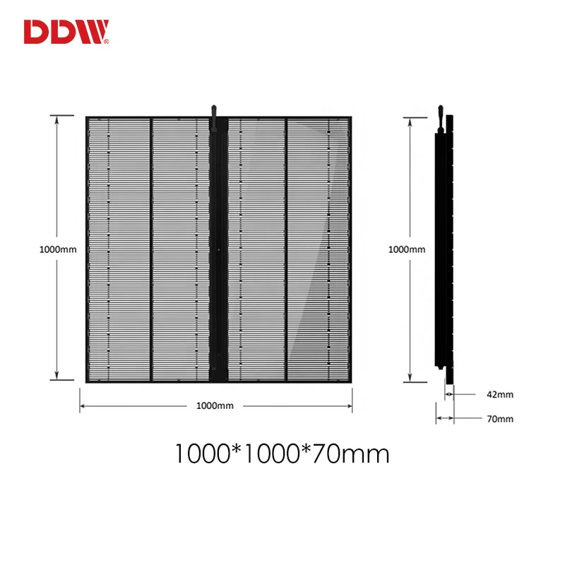Windows Curtain Clear Large Advertising Video Wall P7.8 P10 P15 Transparent Led Screen For Architectural Glass Exterior Walls