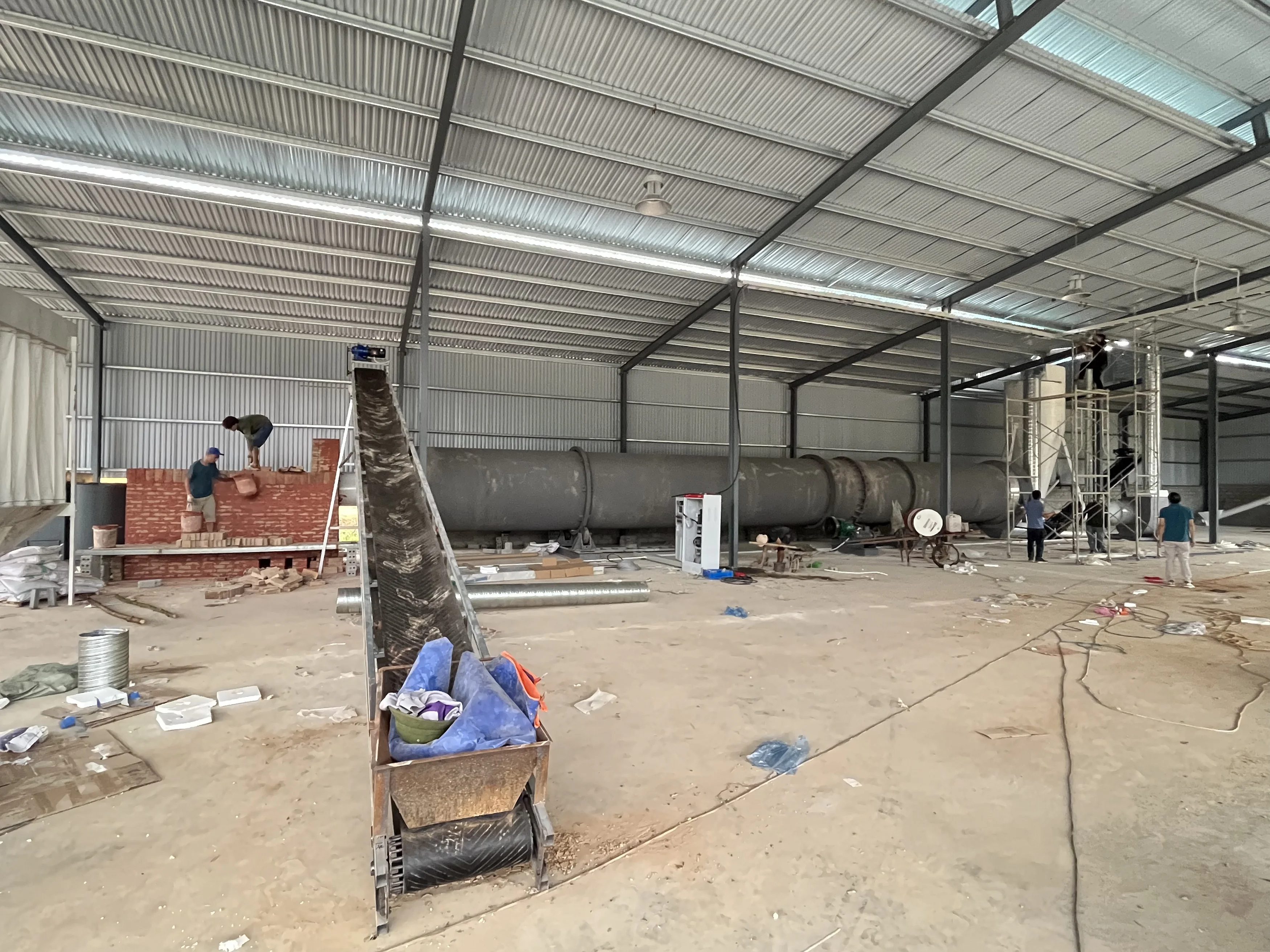 Hot sale large processing capacity tumble dryer rotary drying equipment for metallurgy industry