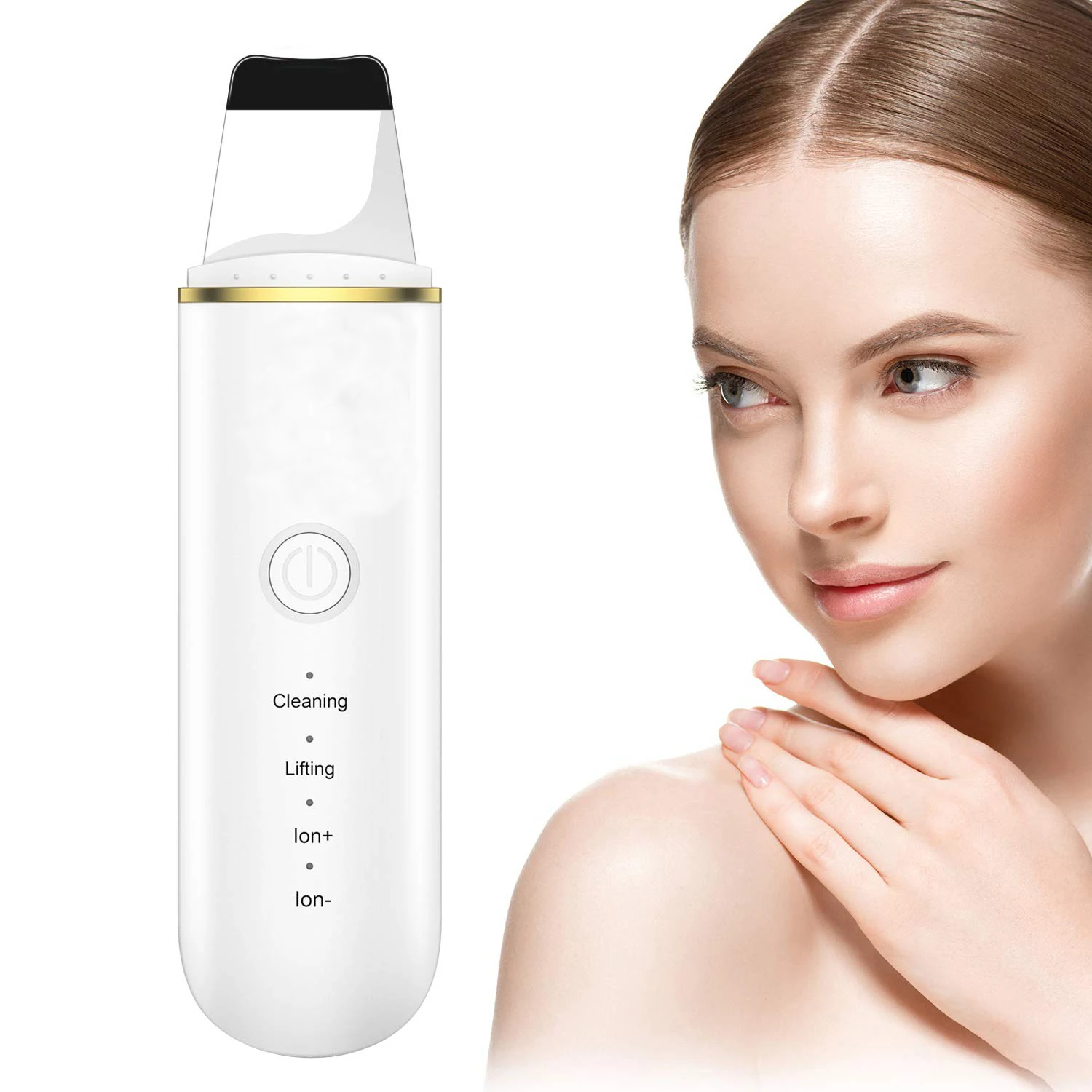 Facial Cleaner Dermabrasion Ion Ultrasonic Skin Scrubber And Ultra Sonic Beauty Personal Care Acne Pore Beauty Equipment