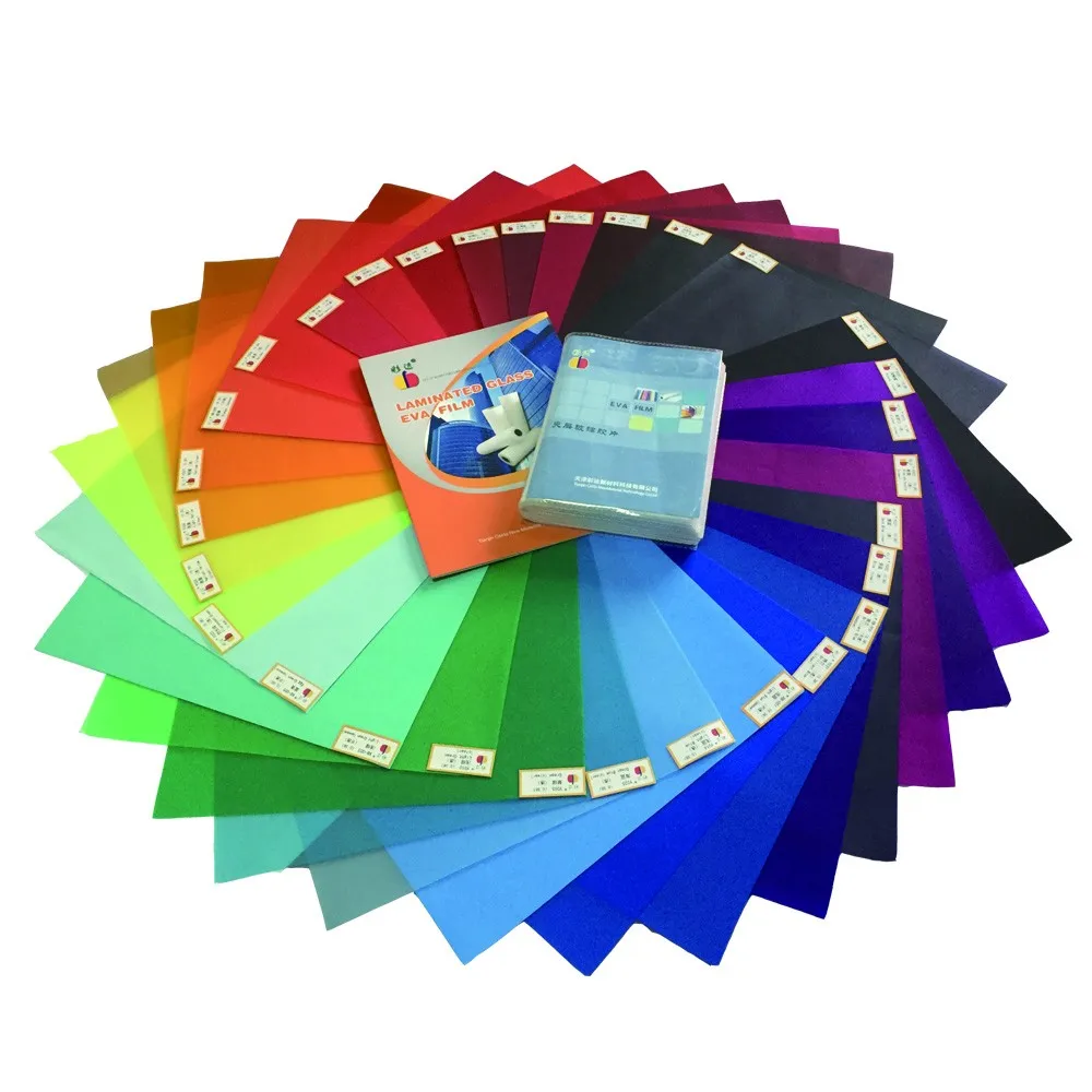 Tianjin Caida clear color eva film for laminating decorative glass