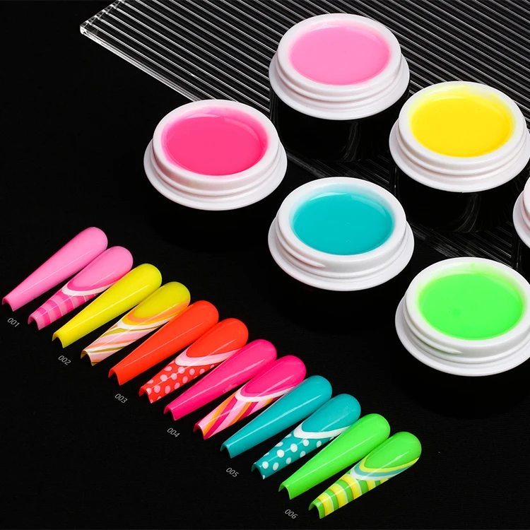 ydc manufacturer fluorescent Color Extension buildering Poly nail Supplies UV Gel Polish poli gel