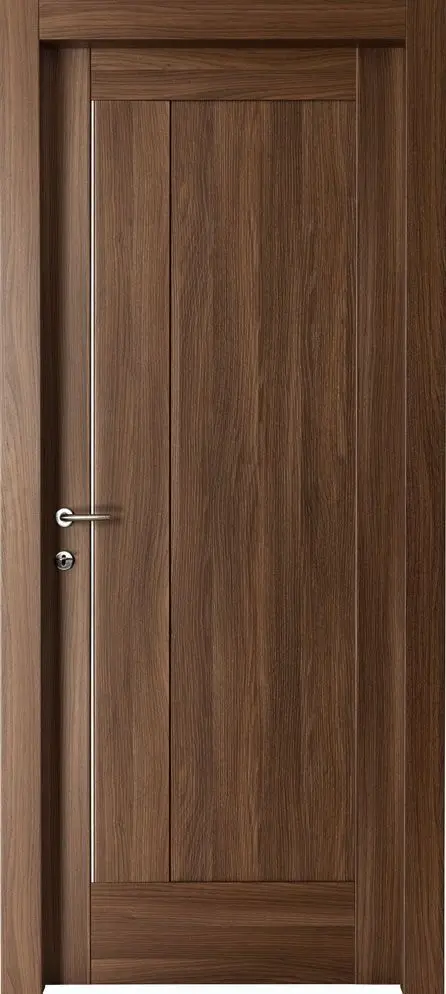 Custom High Quality Bedroom Internal WPC PVC Flush Composite Doors interior solid  wooden plywood paint veneer door