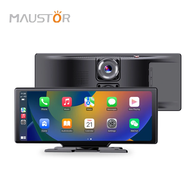 Maustor New Arrival 10.26 inch Wireless Carplay for Universal Car DVD Player Support Wifi/APP Android Auto Car Multimedia Player