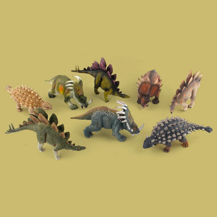 Dinosaurios juguetes low prices plastic bucket 12 kinds mixed model OEM plastic kids dinosaur toys set dinosaur small toy
