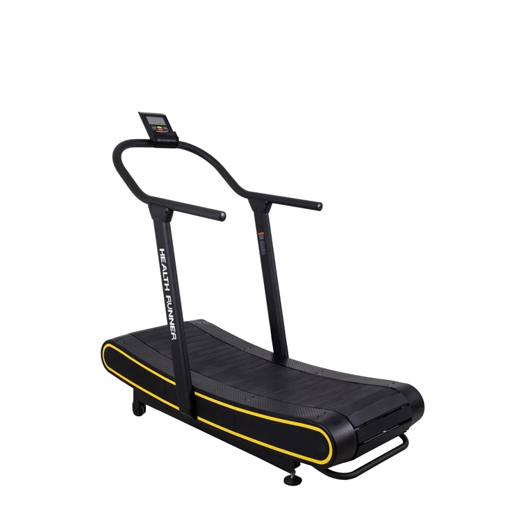 New arrival home fitness low noise running machine motorized curved manual treadmill for sale