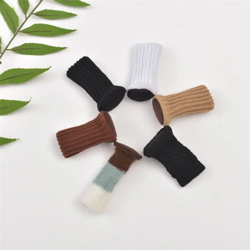 24Pcs /Set Floor Protection Chair Foot Pad Wool Furniture Cover / Table Leg Socks