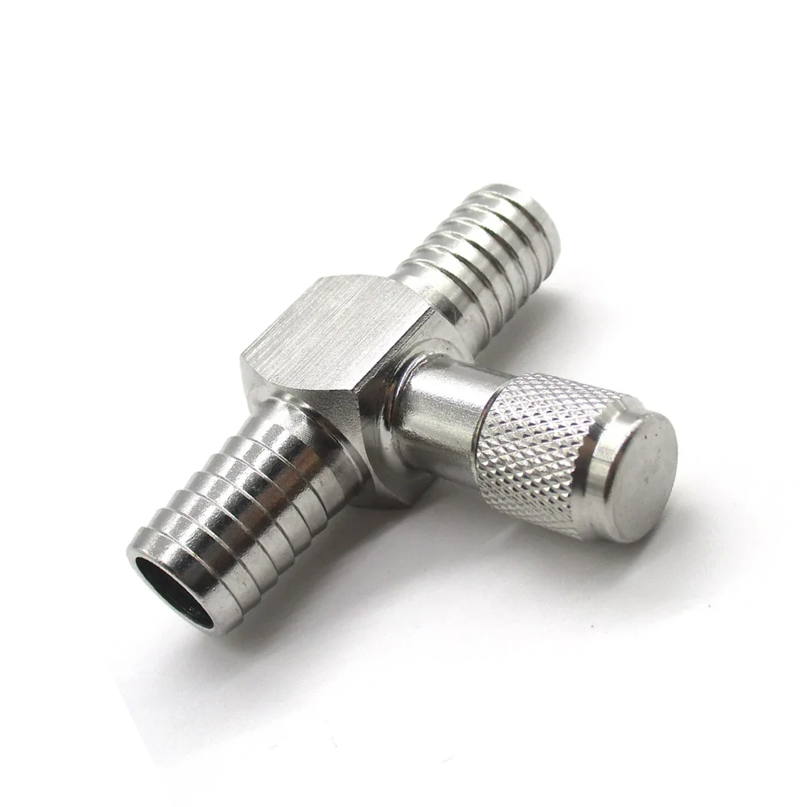 China Factory Producing High-Quality Stainless Steel Two-Way 1/4 Inch Barb Hose Schrader Check Valve