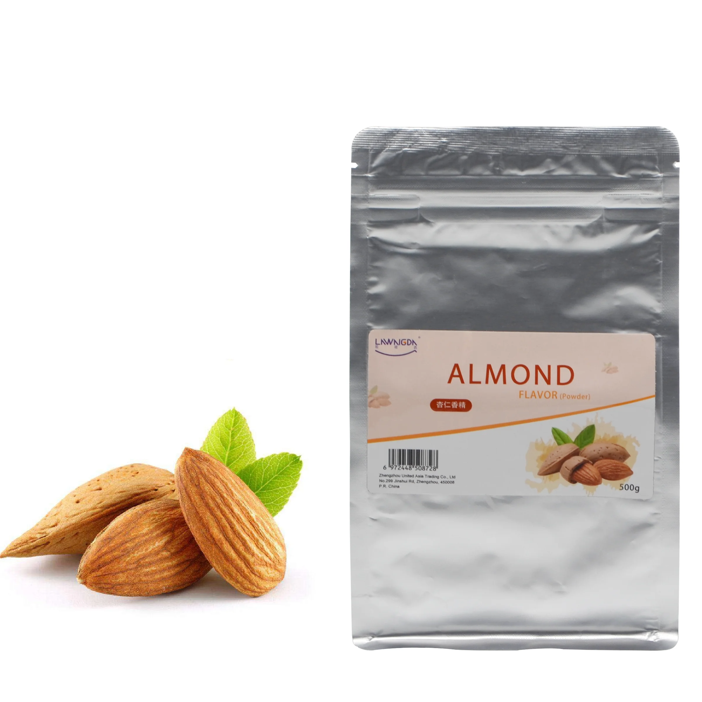 halal glucose based heat stable free samples Food Grade Almond Flavor powder for cooking drinks biscuit bakery bubble tea