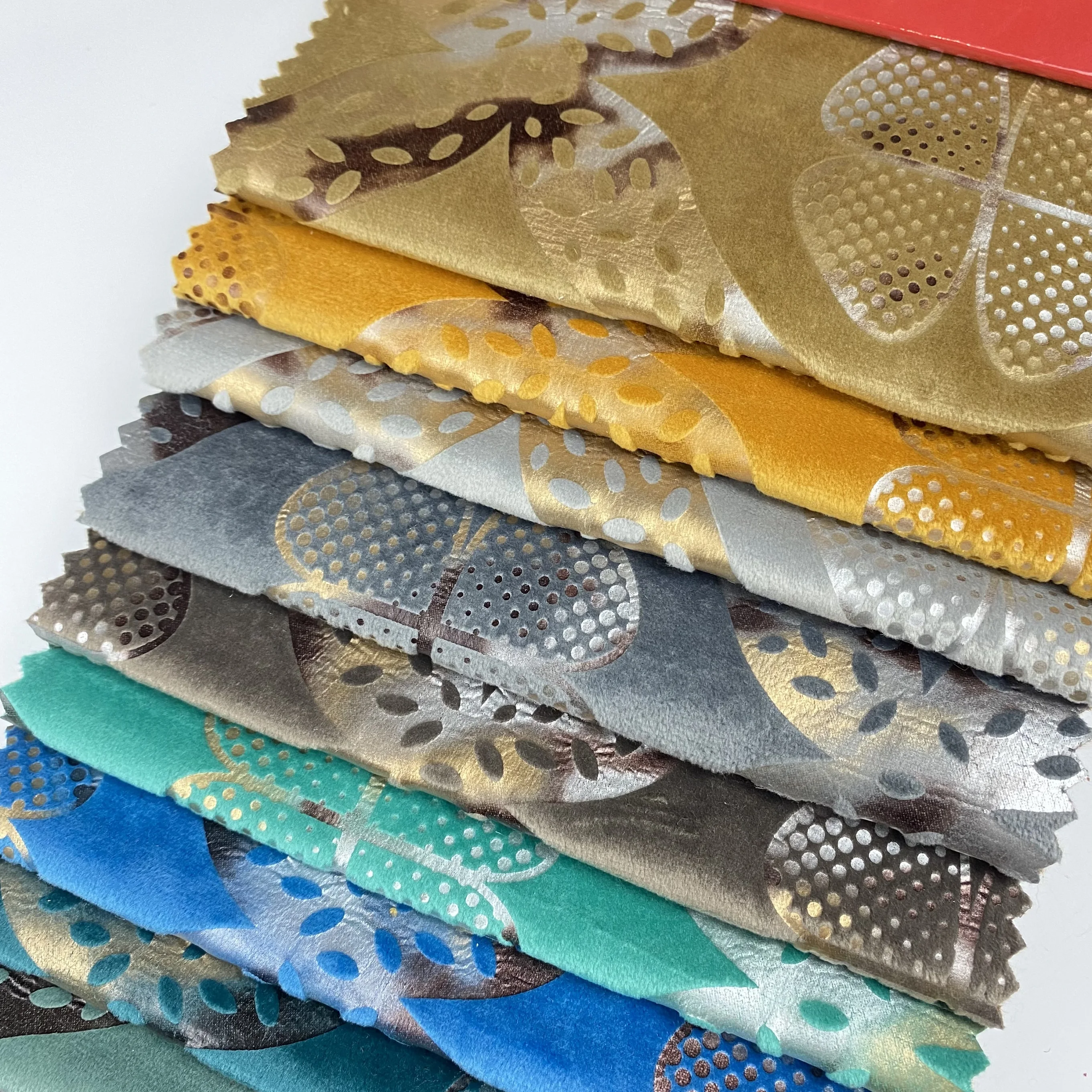Новая жаккардовая ткань для обивки дивана бархатная с блестками оптовая продажа принтом золотой фольги