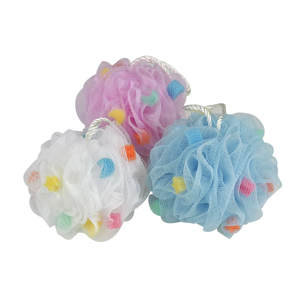 40 г душевой пуф для ванны Loofahs, скребок для тела, мяч, сетчатый пуф, мяч для ванны, душа, сетчатая губка для ванны