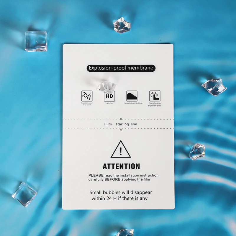 JJT Customized HD Anti-explosion 120*180mm Raw Material Hydrogel PET Screen Protector For Film Cutter Machine