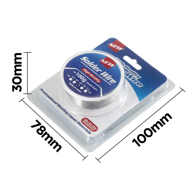 China 100g 0.6mm Soldering Wire 60/40 flux core rosin solder silver welding wire