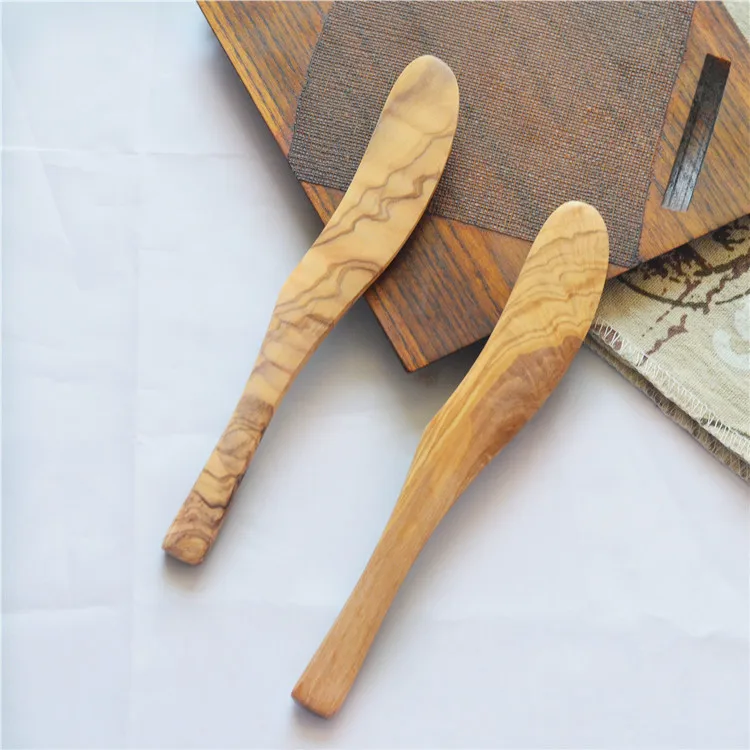 Italian olive cheese butter knife  wooden table knife wholesale