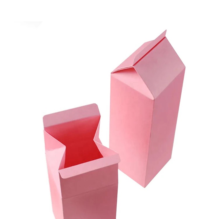 Vietnam factory free design flip top milk box customized printing box