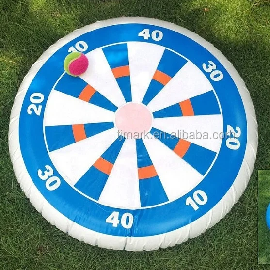 Summer outdoor backyard beach game inflatable big size ball toss game target throwing game for kids and adults