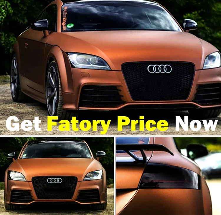 Chrome Metallic Satin Color Decoration Film Vinyl Car Wrap Matte Black Red Dark Grey Car Vinyl Wrap Rolls Car Wrapping Stickers