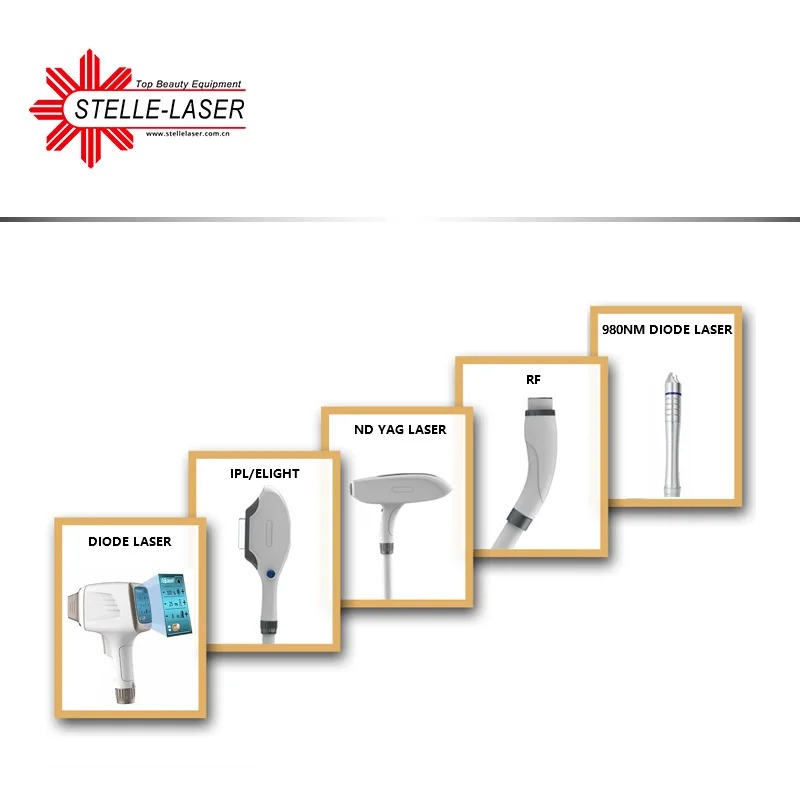 7 in 1 Diode laser ipl elight Super  HR nd yag rf Multifunctional Laser Beauty Machine adss diode laser hair removal