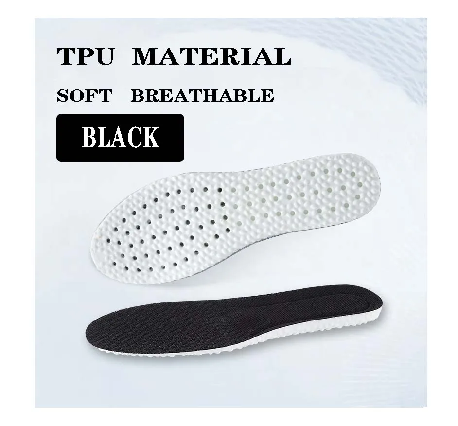 Customize TPU Popcorn Shoes Insole Sports Shock Absorption Basketball Breathable Elastic Soft Shoe Insoles