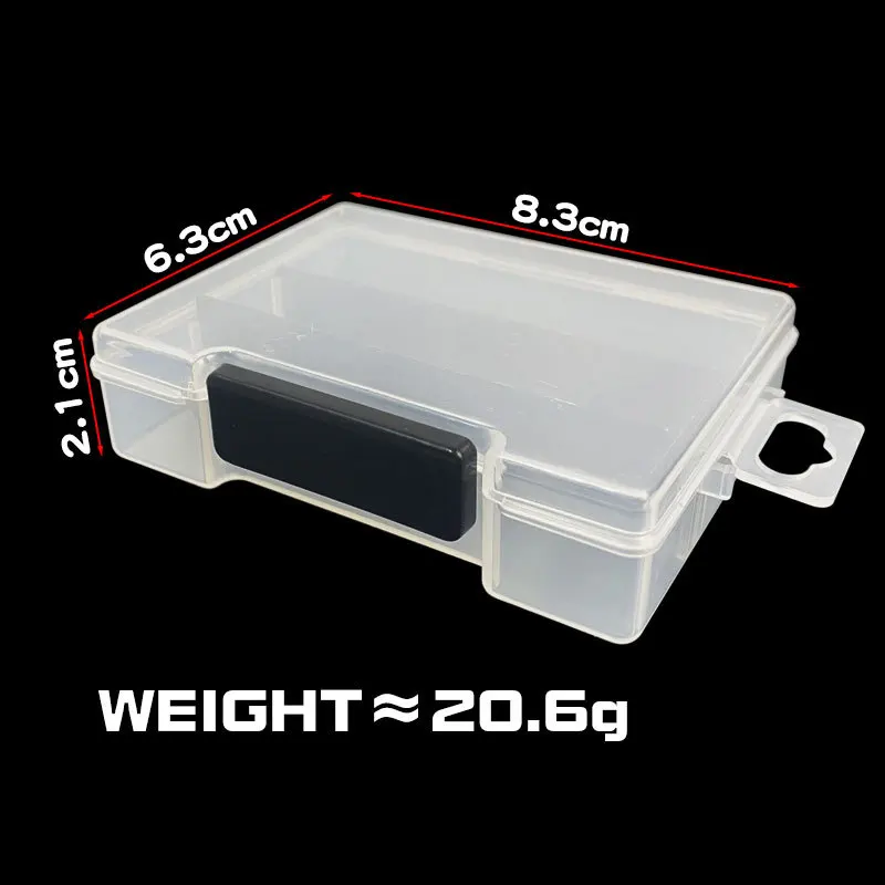 Lure Fishing Gear Accessories Mini Detachable Insert Bait Box Three Sequins Double Loop Lure Box Storage Box Plastic Support