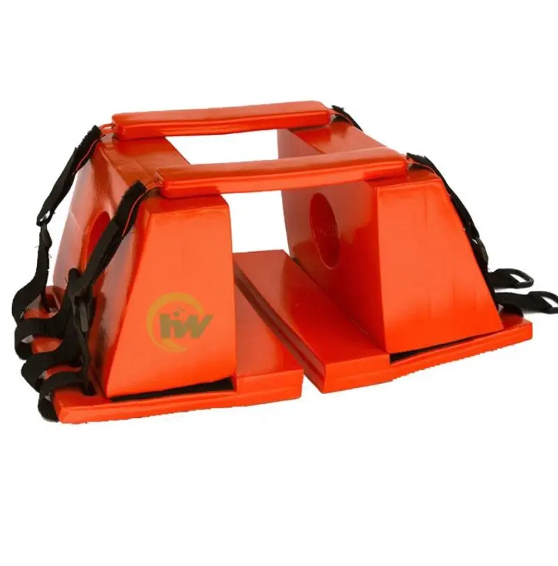 First aid medical rescue head immobilizer for spine board stretcher