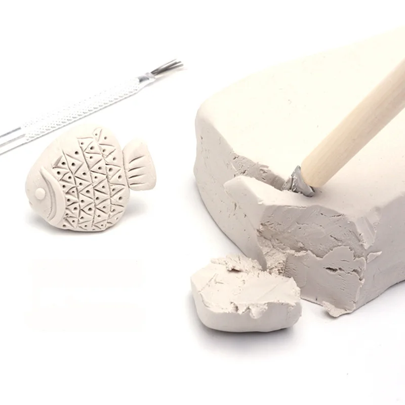 Bview Art DIY 500g Air Dry Playdough Polymer Clay Air-Hardening Modeling Ceramic Clay Toy