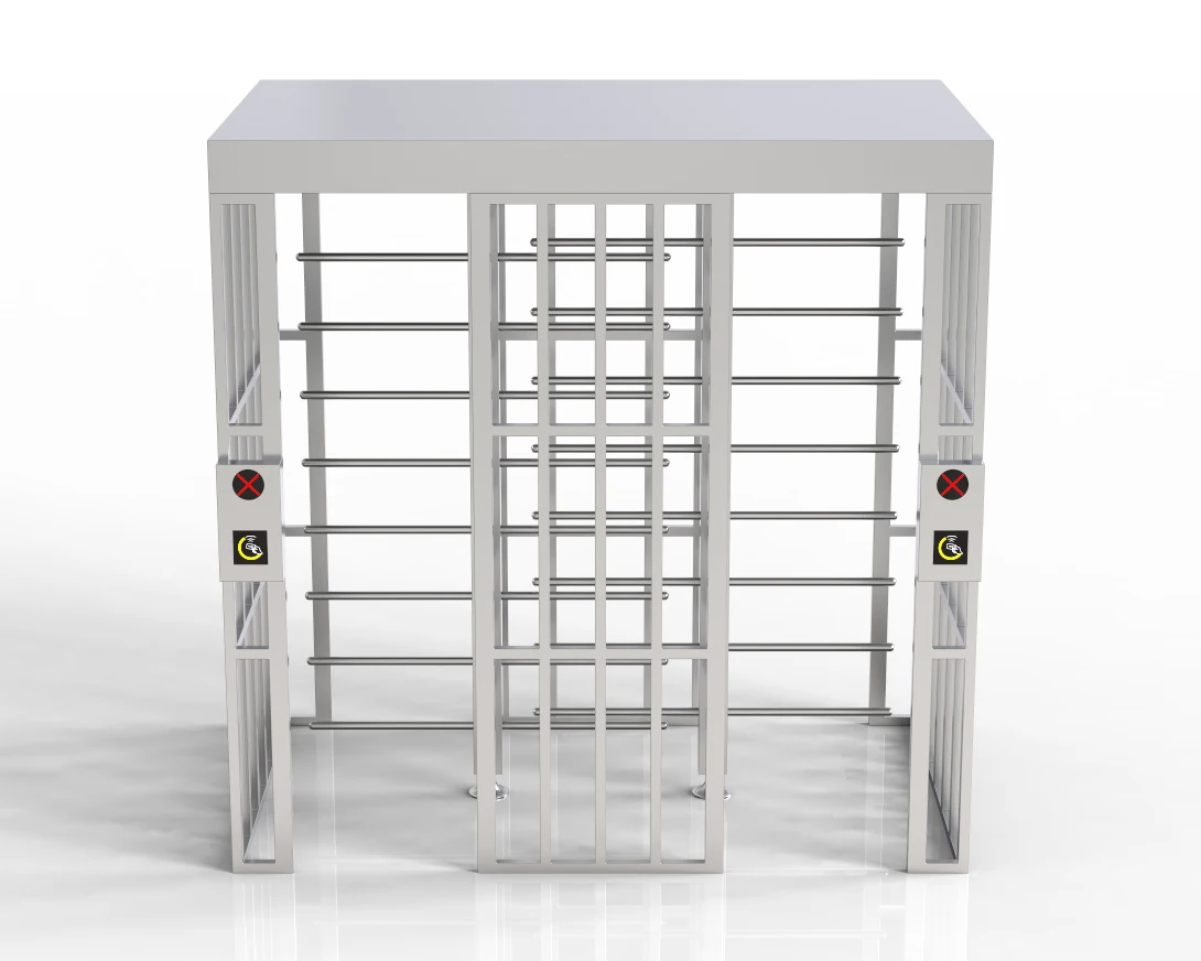 Indonesia Hot Selling Entrance Electronic full height Turnstiles double lane full height turnstile Automatic Full Height gate