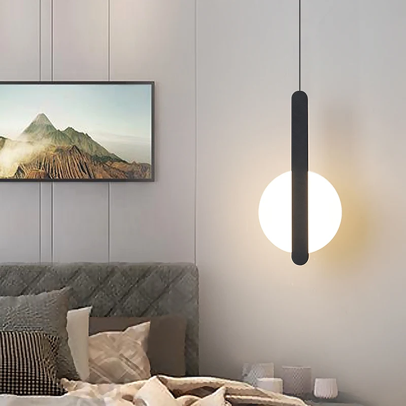 Modern Bedside Chandelier Pendant Lights Hanging Dining Room Kitchen LED Chandelier Lighting LED Light Fixture Hang lamp