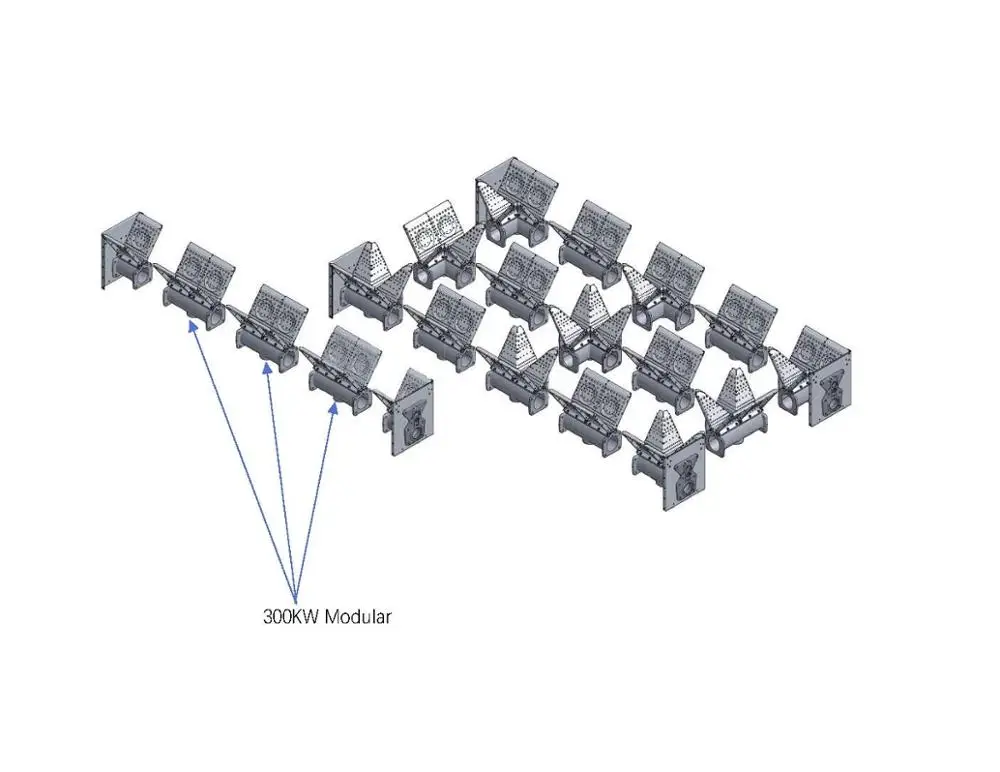 Duct/Linear oil gas burner