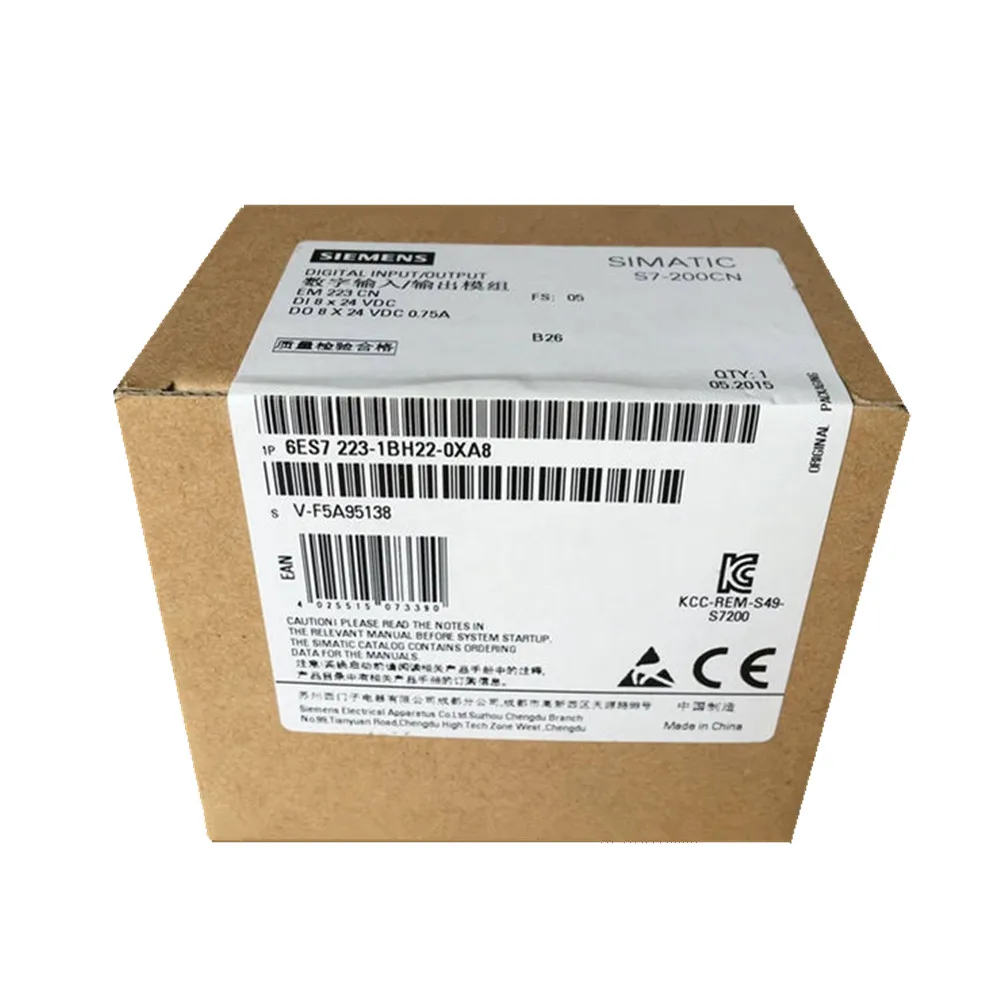 100% new original 6ES7223-1BH22-0XA0 simatic plc  s7 200 em223 plc