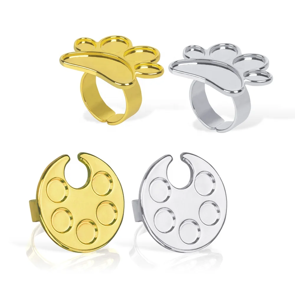 Stainless Steel Watercolor Paint Palette  Set For Nail Art Supply School Supplies Oil Painting Makeup Tattoo tools