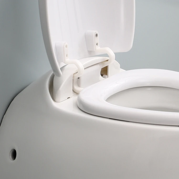 2020 Sanitary ware washdown bathroom ceramic rimless round egg shape one piece wall hung toilet bowl