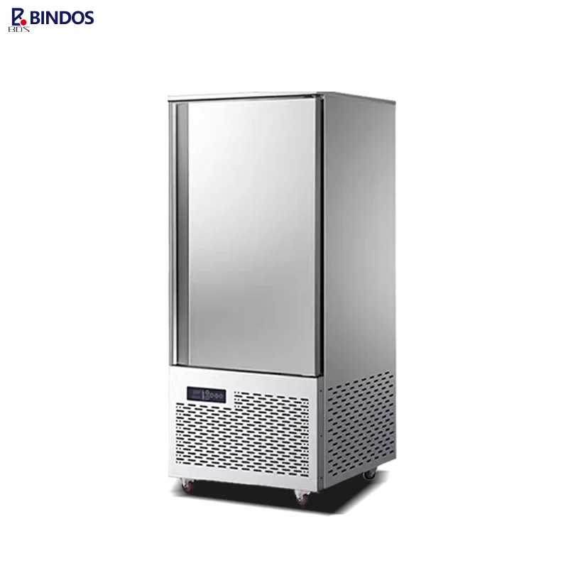 12 Trays Fast Freezing Chiller Stainless Steel Tuna Salmon Blast Freezer -40℃ Low Temperature Single Door Quick Cold Room