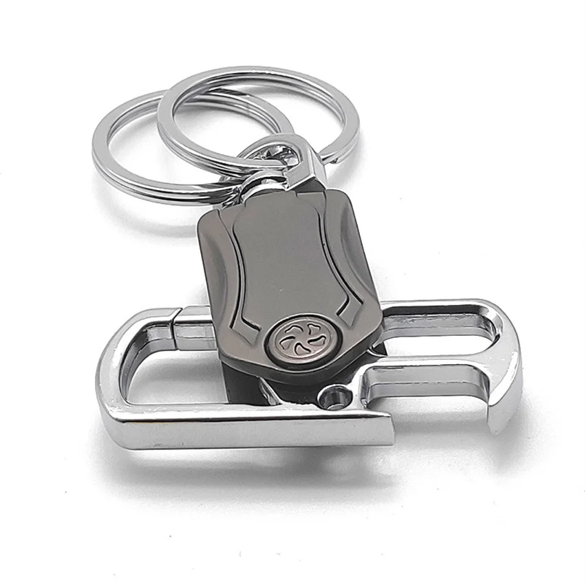 Wholesale custom logo decompression toys car pendant fingertip gyro metal keychain