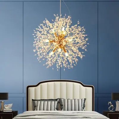 Crystal Chandelier Modern Light Luxury LED Pendant Light For Living Room Dining Room Bedroom Home Lighting Fixtures