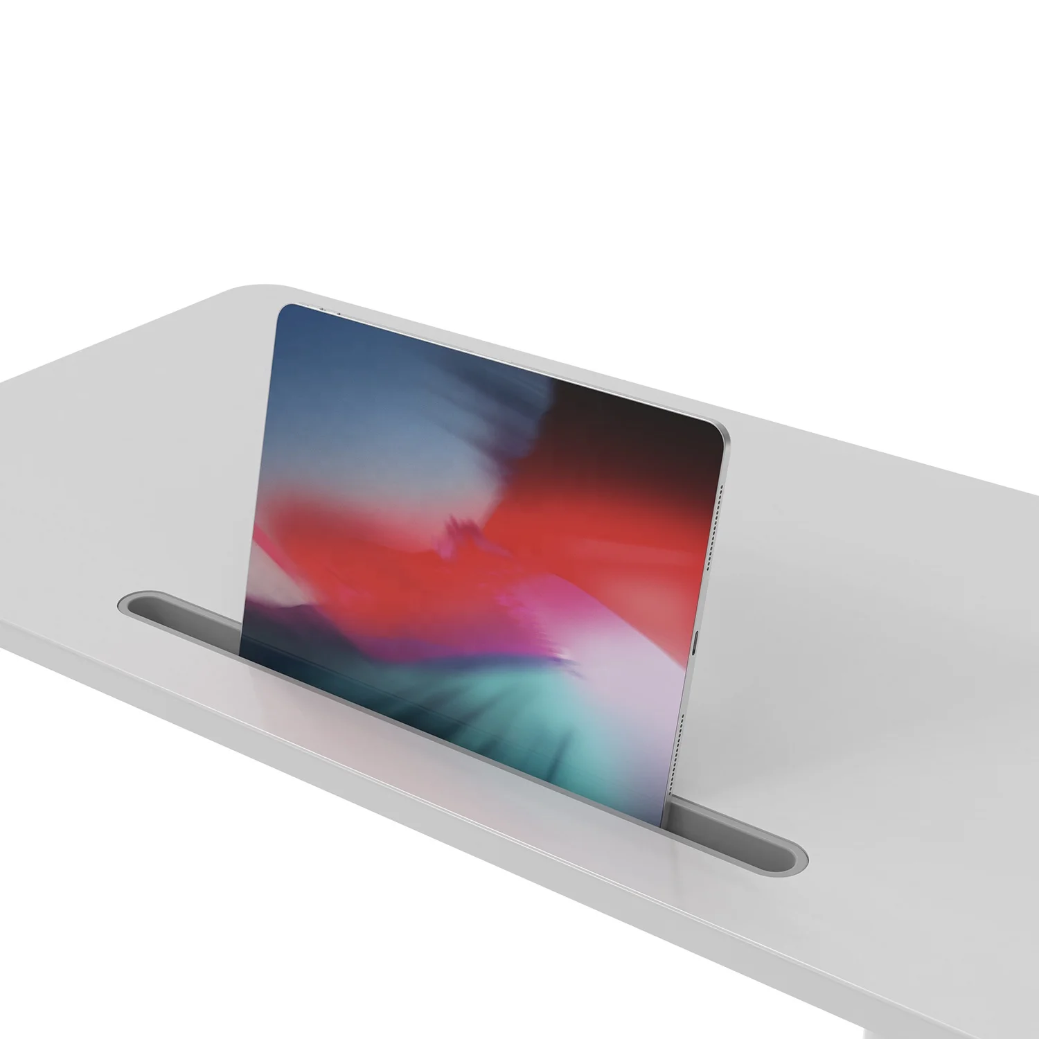 V-mounts Ergonomic Manual Adjustable Standing Desk for Laptops for Living Room Dining School Use with Lockable Wheels